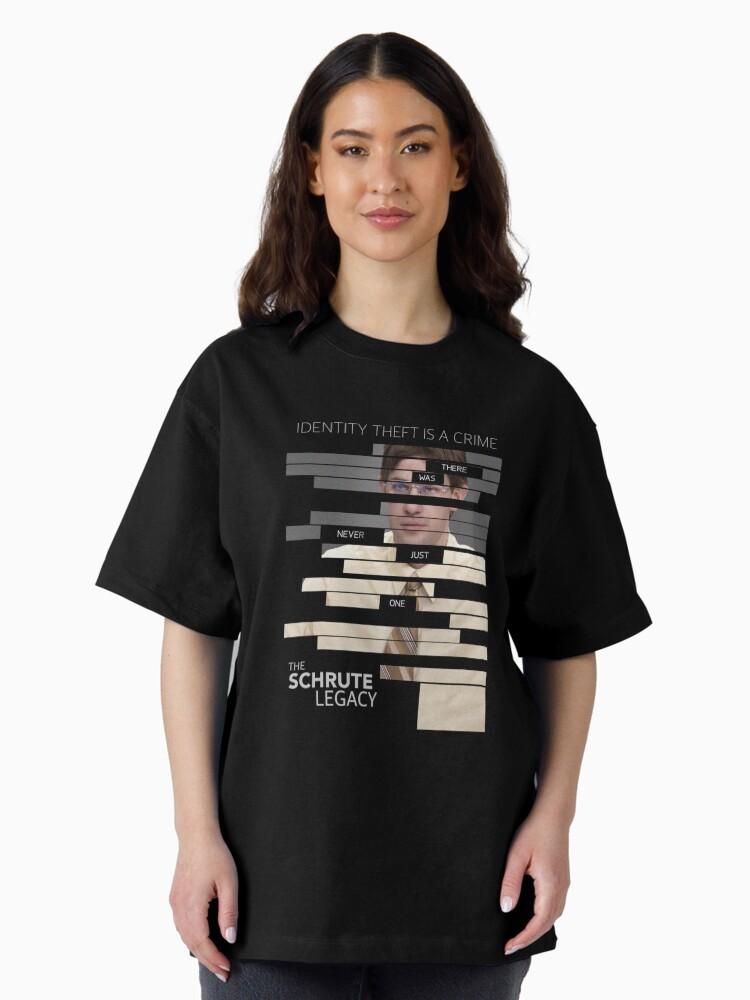 Jason Bourne The Schrute Legacy Dwight's Espionage Parody Movie Poster Oversized T-Shirt