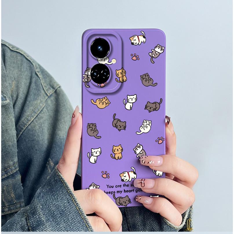 For Tecno Camon 19 CI6n / 19 Pro CI8 Phone Case Cover Silicone Sweet Painted Shell Cartoon Funda Printed Protective Casing Coque