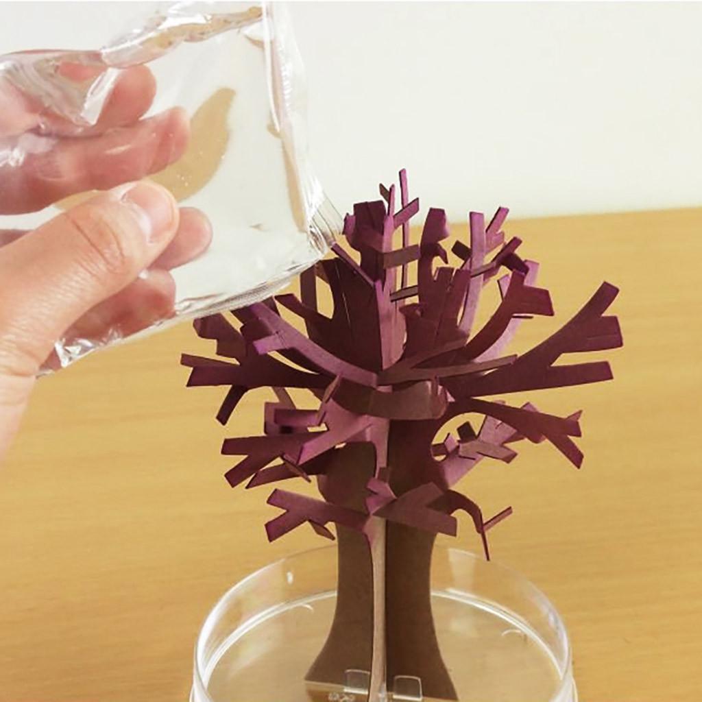 Бумажное дерево Cherrytree с цветением, креативная красочная растущая игрушка-дерево, 5 мл