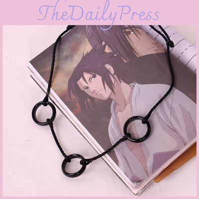 Модное аниме Наруто Учиха Итачи ожерелье с уникальным кулоном в виде трех колец