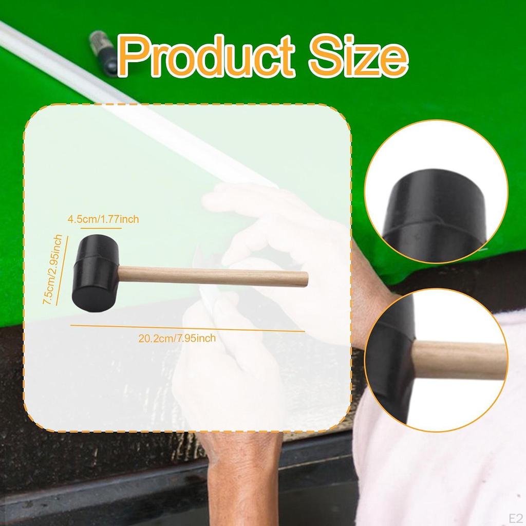 Резиновый молоток Ручной инструмент Без повреждений Мягкий удар Задачи Двусторонняя киянка для ремесел Дерево