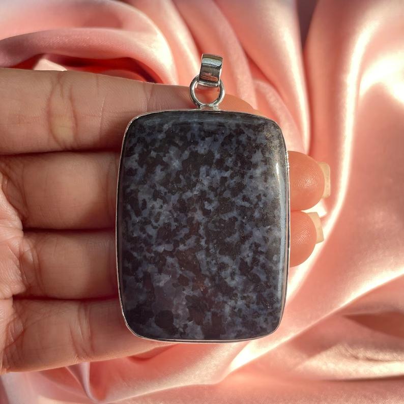 Подвеска Mystic Merlinite с серебряным ожерельем-цепочкой из стерлингового серебра 925 пробы