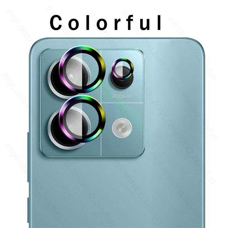 3D изогнутое защитное стекло для камеры для Xiaomi Redmi Note 13 Pro Plus Pro+ 5G Металлическое кольцо Крышка объектива на Redmy Note13 4G Не 13 Pro