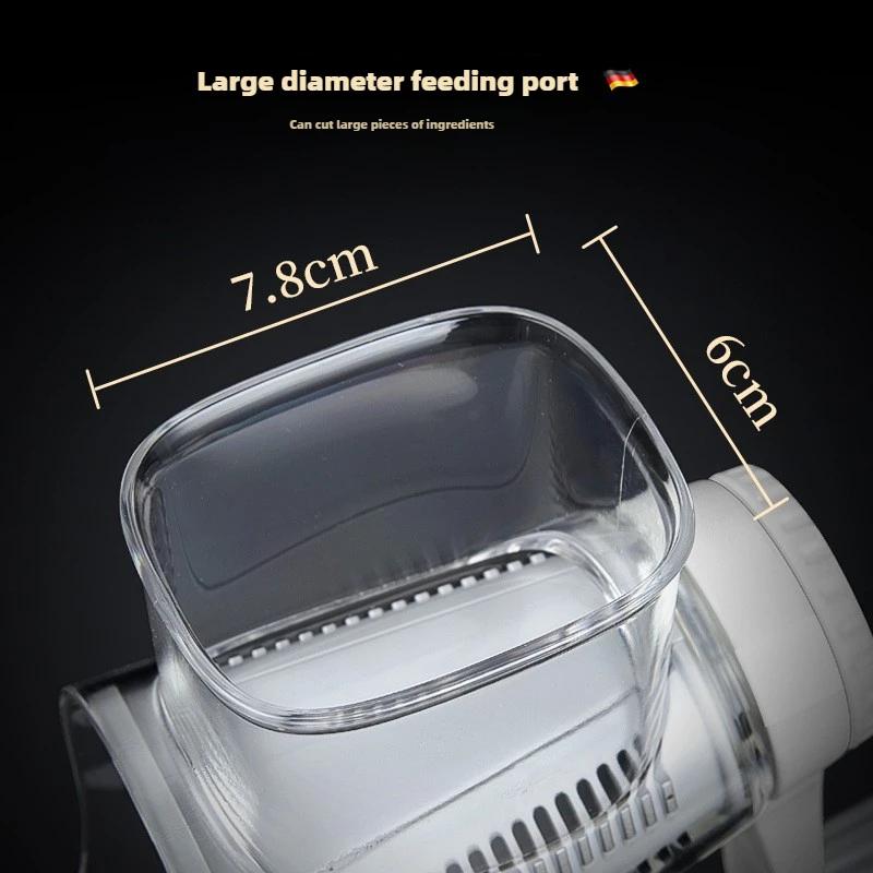 Овощерезка и слайсер Ручная кухонная машина для измельчения сыра с 5 острыми барабанами Многофункциональная измельчитель чеснока и картофеля