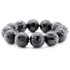 Sekihui Natural Stone Uncarved Emperor Dragon Onyx 20 мм AAAA Rank Large Beads Bracelet Beautiful Power Stone Natural Stone that shined in the black