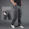Men's Casual Spring Loose-Fit Outdoor Long Pants - Straight Fit, Large Sizes Available
