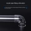 Transparent Plexiglass Acrylic Pipe Fittings  Fish Aquarium Water Tank Accessories