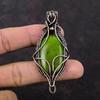 Green Fire Labradorite Pendant Copper Wire Wrapped Pendant Handmade Pendant Designer Copper Jewelry Original Gemstone Pendant Gift For Women