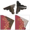 Furniture Hardware Metal Carved Vintage Box Decor Antique Bronze Corner Brackets Corner Protector