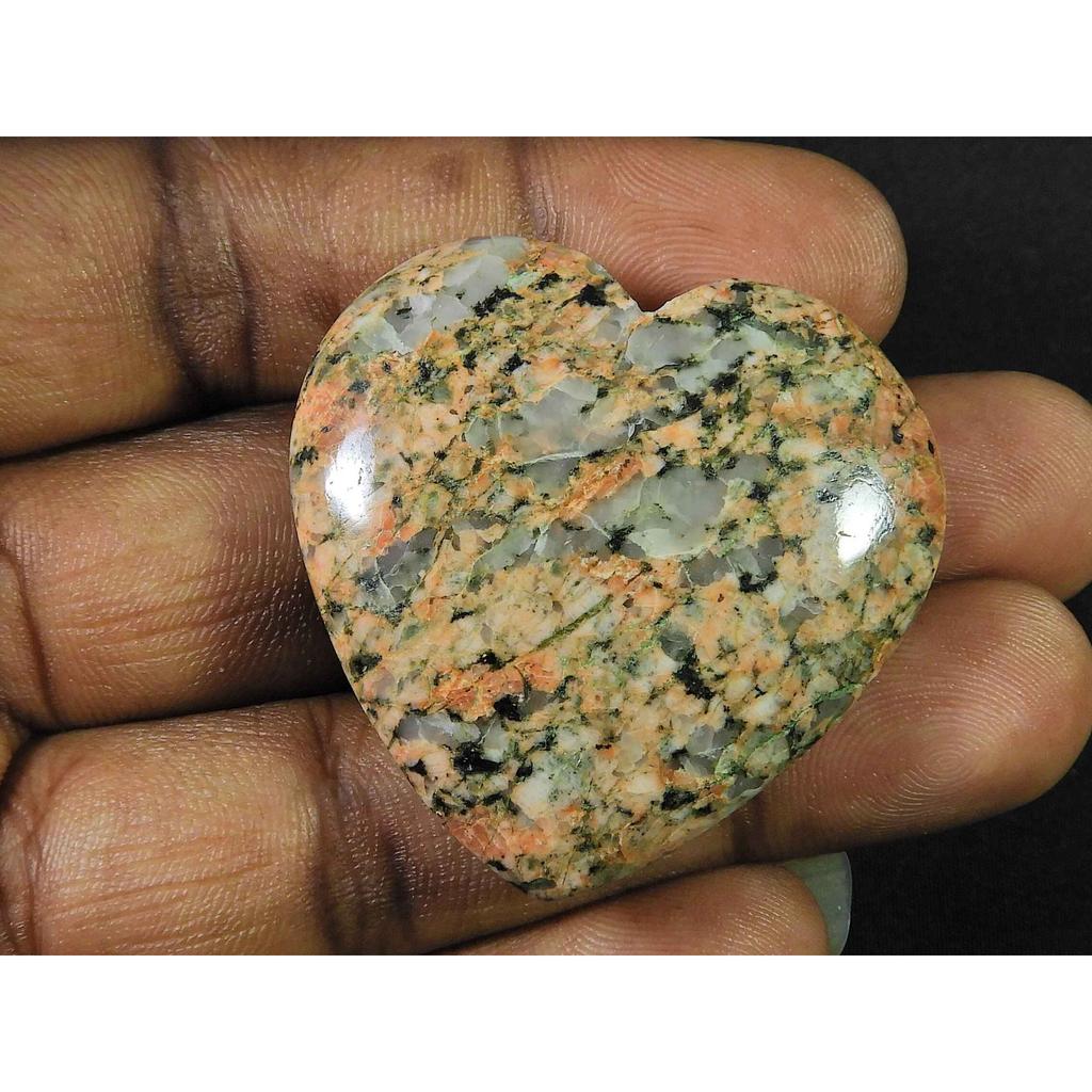 142Cts. 100% натуральный унакит дизайнерский кристалл сердце россыпью драгоценный камень 38X41MM SK-1847