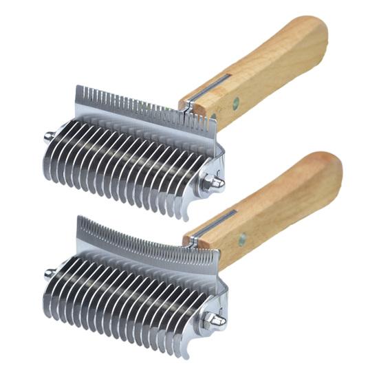 3 в 1 расческа для удаления колтунов и линьки для домашних животных, собак, кошек, расческа для домашних животных с узелками и безопасным нижним граблем для волос, инструмент для ухода за домашними животными