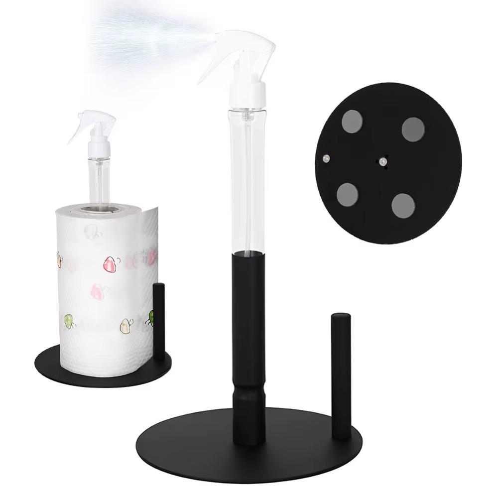 Countertop Design Paper Towel Holder with Spray Bottle Paper Towel Stand Holder Apartment