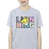 Disney Boys The Lion King Pattern Logo T-Shirt