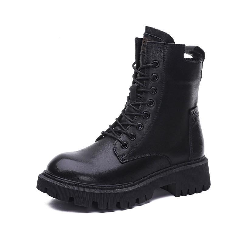 2025 Autumn and Winter New Boots Martin Boots Thick-soled High-value Versatile British Style Short Boots Support