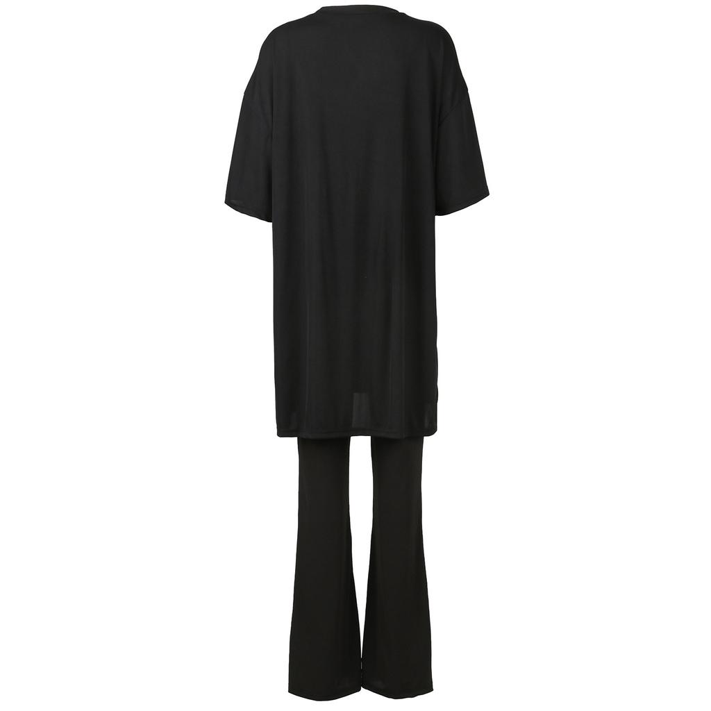 Женский летний комплект из 2 предметов с круглым вырезом и короткими рукавами, заниженными плечами, топ для больших мальчиков и обтягивающие байкерские шорты для йоги, комплект