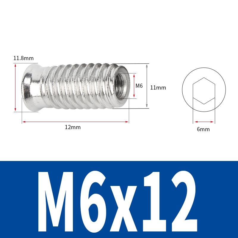 M4 M5 M6 M8 Нержавеющая сталь 304 Врезные гайки с шестигранным шлицем с резьбой для деревянной мебели
