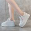 Модные дизайнерские кроссовки на платформе для женщин, новые весенне-осенние белые кожаные туфли с мягкой подошвой, женская мода, повседневные туфли Zapatillas De Mujer