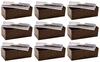 Футляр для бумажных полотенец Chopra Industries, оттенок дерева 691516, коричневый, набор из 9 шт., сделано в Японии xx [коммерческий набор], размер 24,4 12,5 H8,6 см