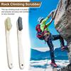Rock Climbing Brush with Wooden Ergonomic Handle Thick Boar Bristles Portable Indoor Outdoor Climbing Bouldering Brush Cleaning Tool