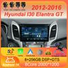 Автомагнитола Android 14 Carplay Auto Для Hyundai I30 Elantra GT 2012 2013 2014 2015 2016 GPS Навигация Мультимедийный плеер 4G Стерео