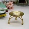 1pc Candle Holder Candlestick Iron Arts Crafts Desktop Decoration Christmas Decorations for Home (not Includ Candy)