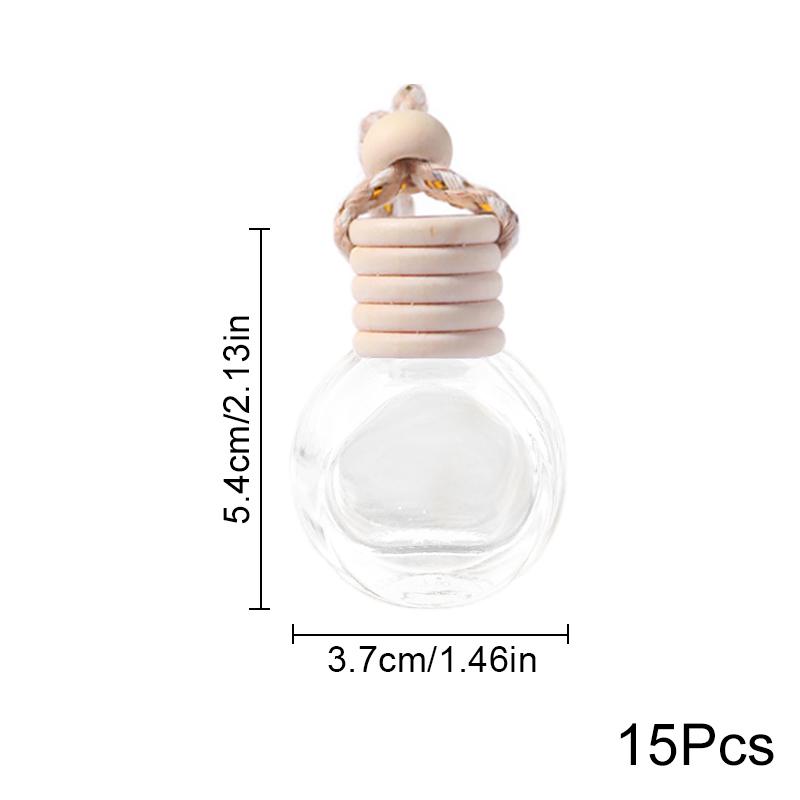 Автомобильные подвески для духов, креативная пустая бутылка, сделай сам, освежитель воздуха, украшение для духов, для эфирных масел, стеклянная подвеска