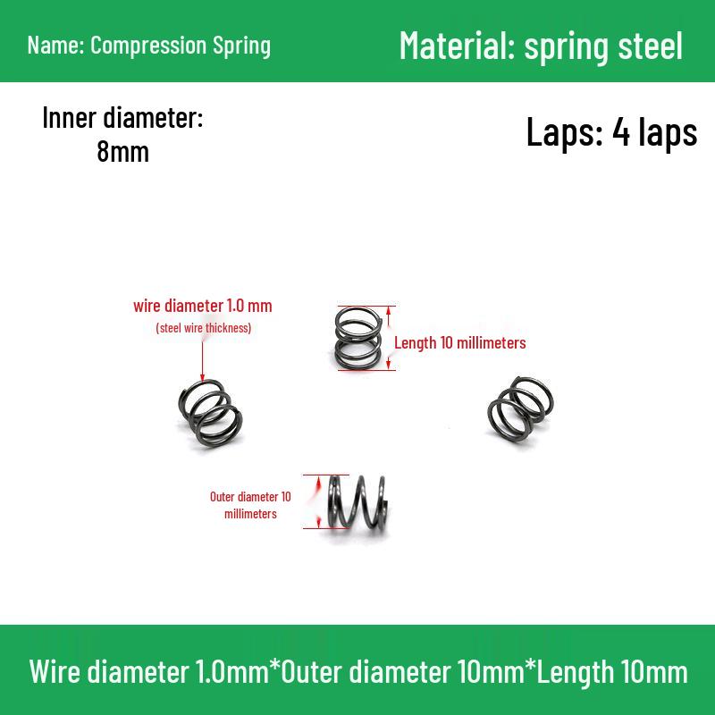 Сверхмощный Y-образный амортизатор с компрессионной пружиной, диаметр проволоки 1,0 мм, внешний диаметр 5-20 мм.