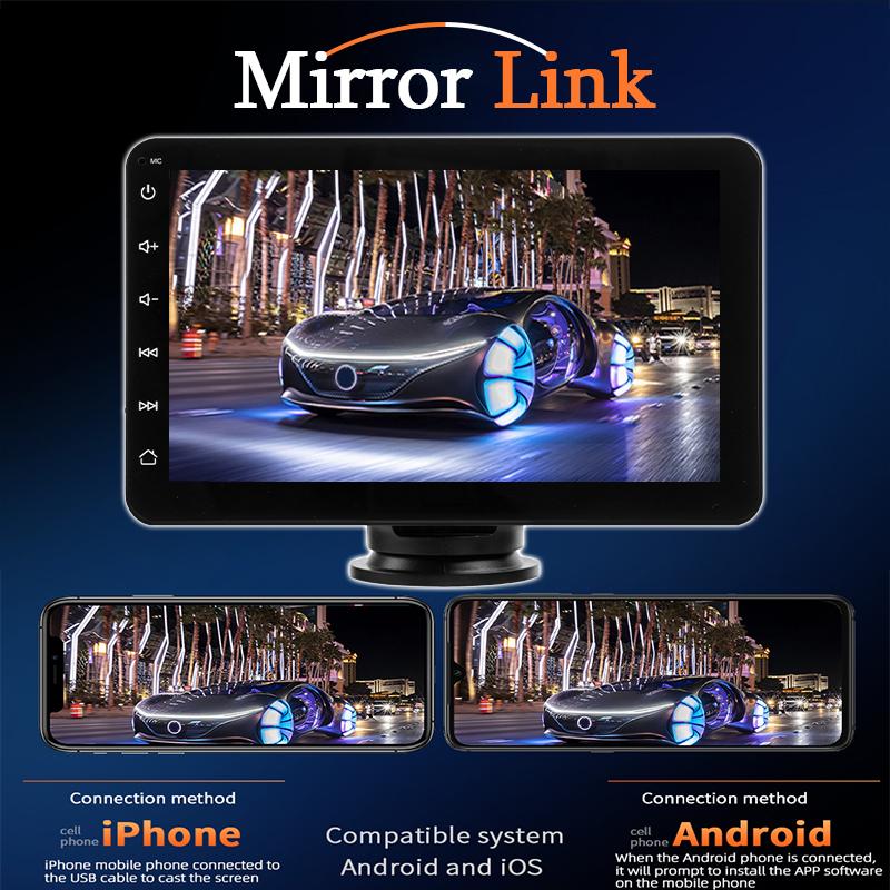 CarPlay Android Auto Car Radio Multimedia Video Player 7inch Portable Touch Screen Bluetooth 5.0