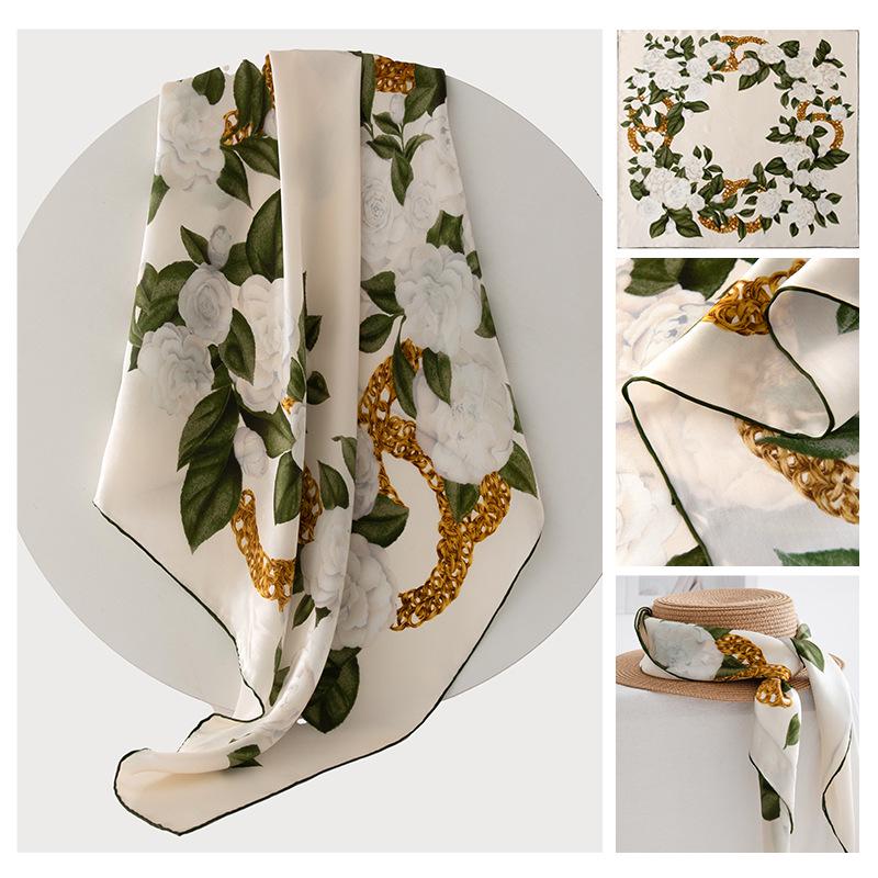 Mother's Day Silk Scarf Gift Set: 100% Mulberry Silk Square Shawl