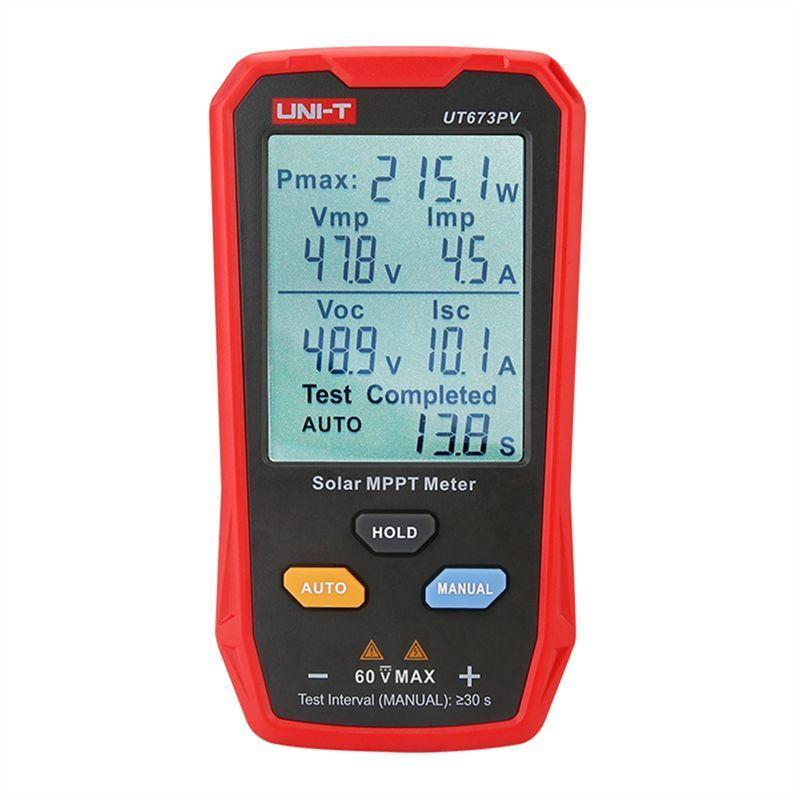 Efficientt-UNI-T UT673PV Solor MPPT Meter Photovoltaic Maximum Power Tester Peak Open Circuit Voltage Short Circuit Current Test