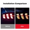 Tail Light Sticker Honeycomb Cellular Decorative Lamp Stickers Car Exterior Modification Accessories For Ford Mustang Mach-E