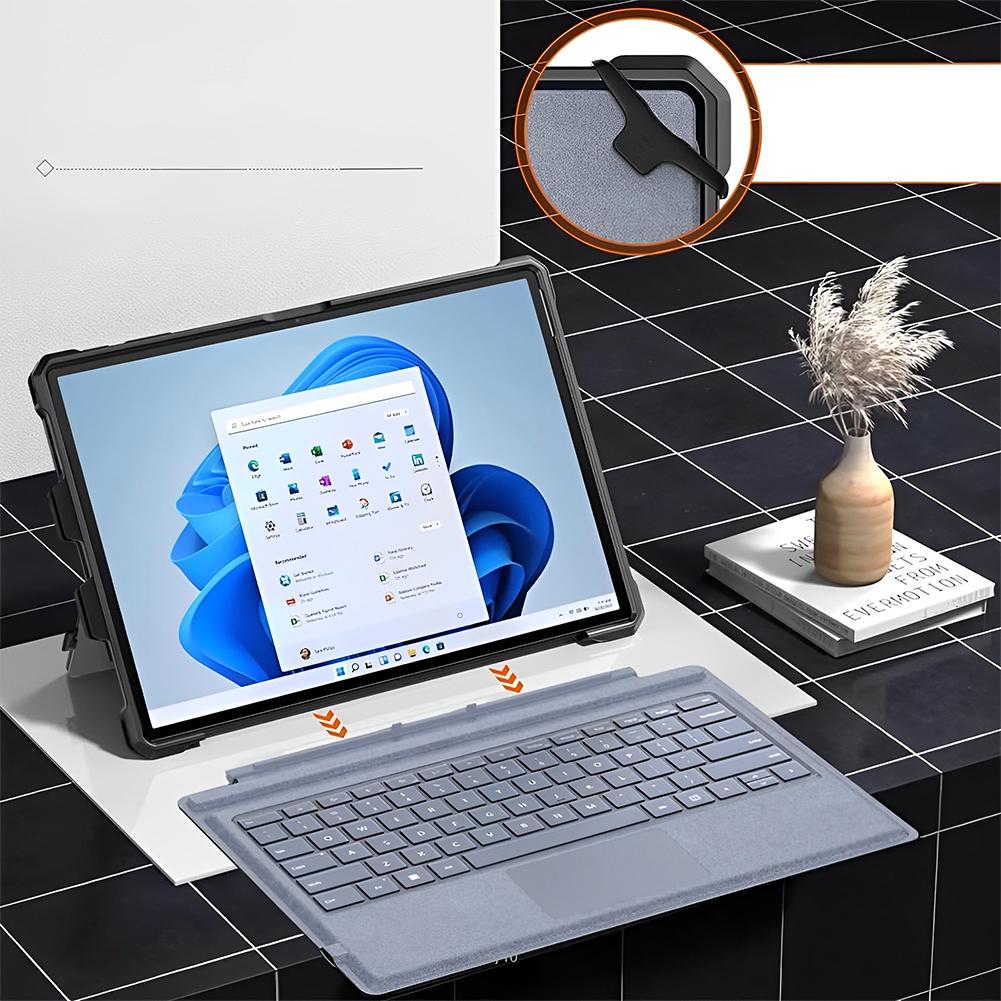 Прочный защитный чехол для Microsoft Surface Pro 7 Plus/Pro 7 Прочный защитный чехол-кейс Совместим с клавиатурой Type Cover