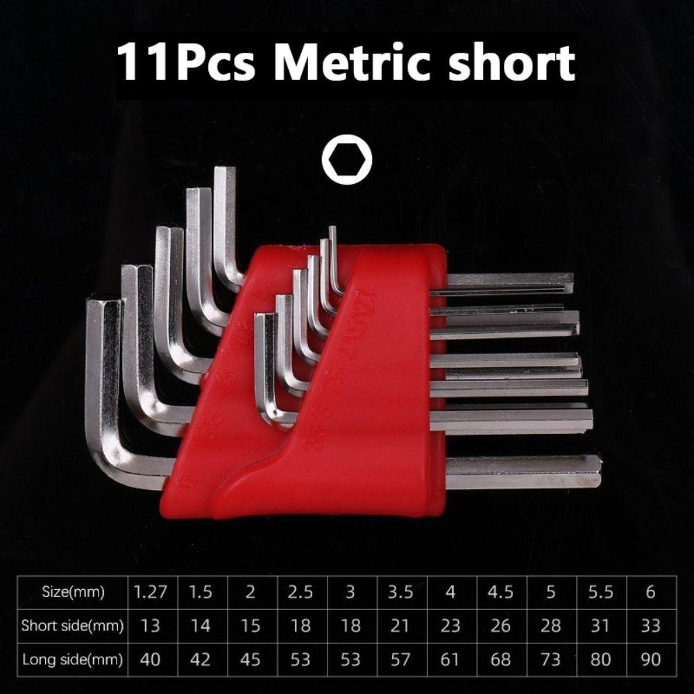 5/8/11 PCS High Quality Easy To Carry Size Allen Key Metric Wrench L Wrench Inch Wrench Allen Wrench