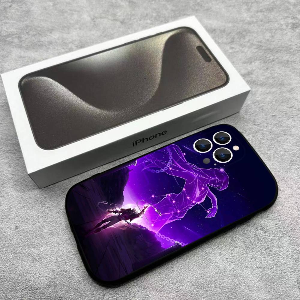 Чехол для телефона для iPhone 17,16,15,14,13,12,Pro,Max,Plus,E,SE4,Air,Mini S-Рыцари Зодиака Черный Мягкий Короб