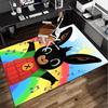 Bunny's Cozy Hug Office Rug Chair Mat, Game Carpet, Suitable for Front Door, Bedroom, Living Room, Desk, Holiday Gift