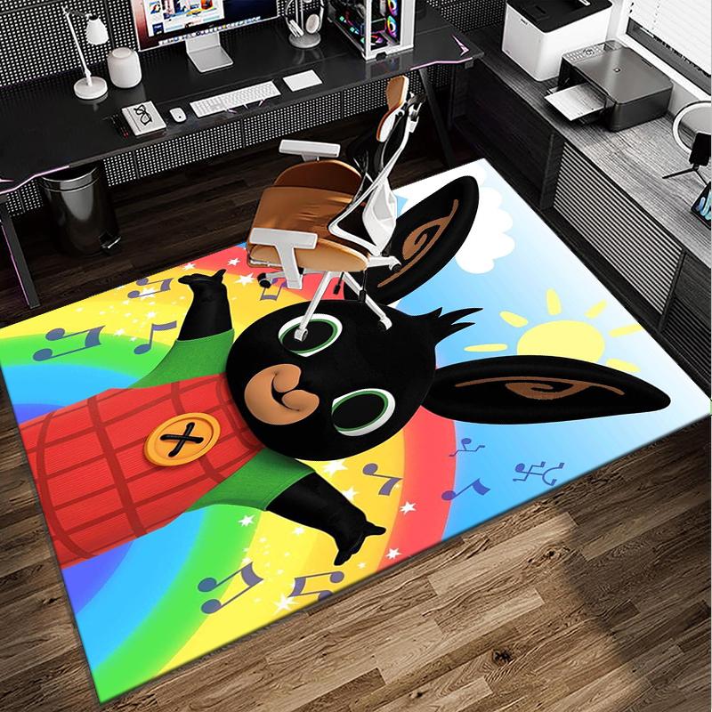 Bunny's Cozy Hug Office Rug Chair Mat, Game Carpet, Suitable for Front Door, Bedroom, Living Room, Desk, Holiday Gift