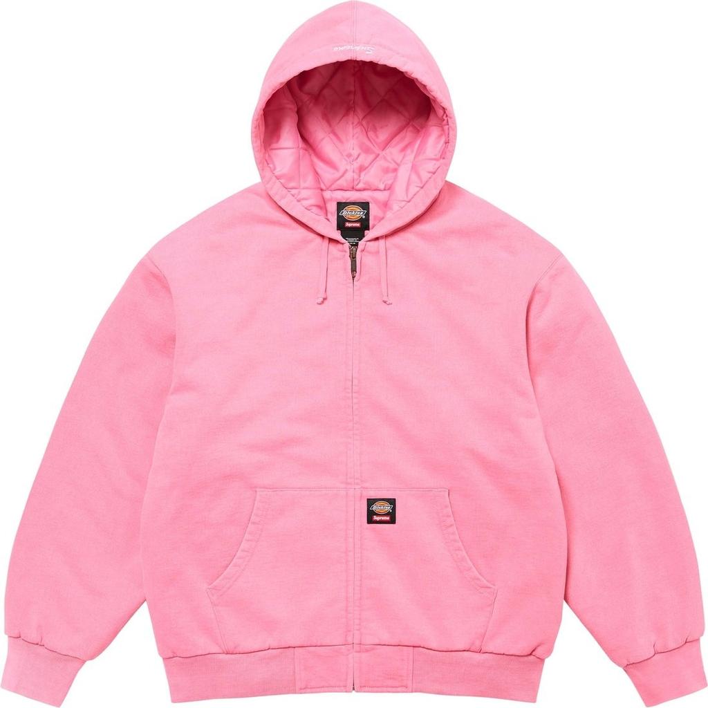 Supreme x Dickies FW24 WEEK16 Quilted Lined Zip Up Hooded Sweatshirt Unisex SUP-FW24-270