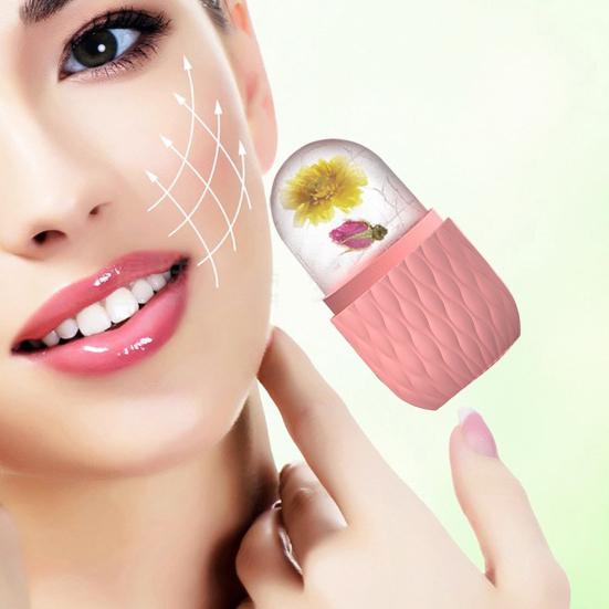 Массажер для лица с льдом, многоразовый, для удаления мешков под глазами, сужения пор, против морщин, силиконовый держатель для льда для женщин, инструмент для ухода за кожей в виде ледяного компресса