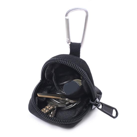 Small Key Storage Lightweight Holder Bag with Carabiner KTY