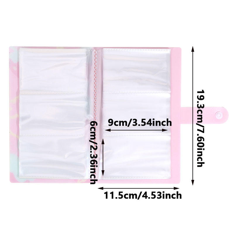 3-inch Large Capacity 240-Card Storage Album DIY Polaroid Photo Business Card Organizer with Durable Rectangular Binder for Home Office Travel Gift