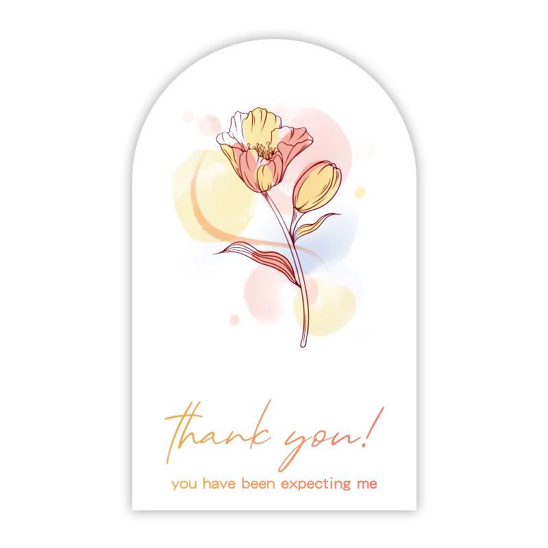 50-pack Airplane-Themed Thank You Box Sealing Stickers for Packaging and Decoration