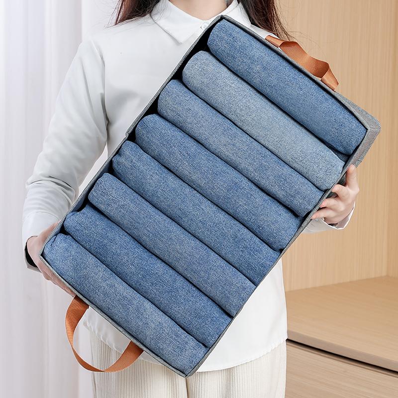 Большая вместимость пыленепроницаемого ящика для хранения складной нетканый ящик для хранения нижнего белья с ручкой для спальни гостиной экономит место