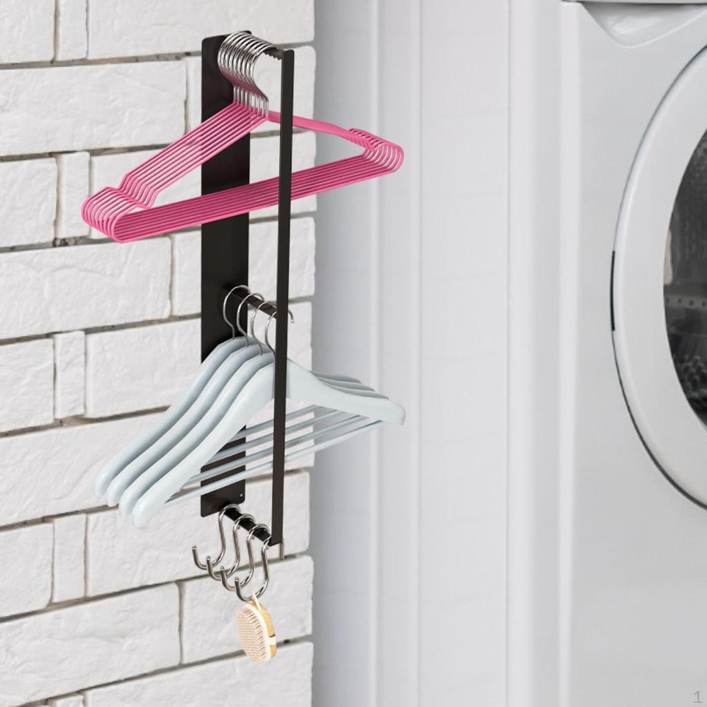 Боковая стойка для белья для ванной комнаты, прочная вешалка для одежды, простая установка, вешалка для хранения