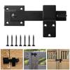 Barn Door Flip Latch with Mounting Accessories 360-Degree Rotation Privacy Security Easy To Install Sliding Door Latch Gate Latch