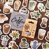 46 шт. Наклейки для скрапбукинга и журнала с кофейным узором и красивыми рисунками для творческого декора