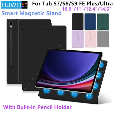 Магнитный чехол для Samsung Galaxy Tab S9 S10 FE S7 S8 Plus S9FE S7FE S9+ S8+ S8 S9 S10 Ultra Планшетная подставка Умный чехол-обложка Чехлы