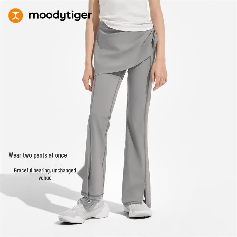 Moody Tiger Girls' Sun Protective Comfort Flare Leg Sports Pants