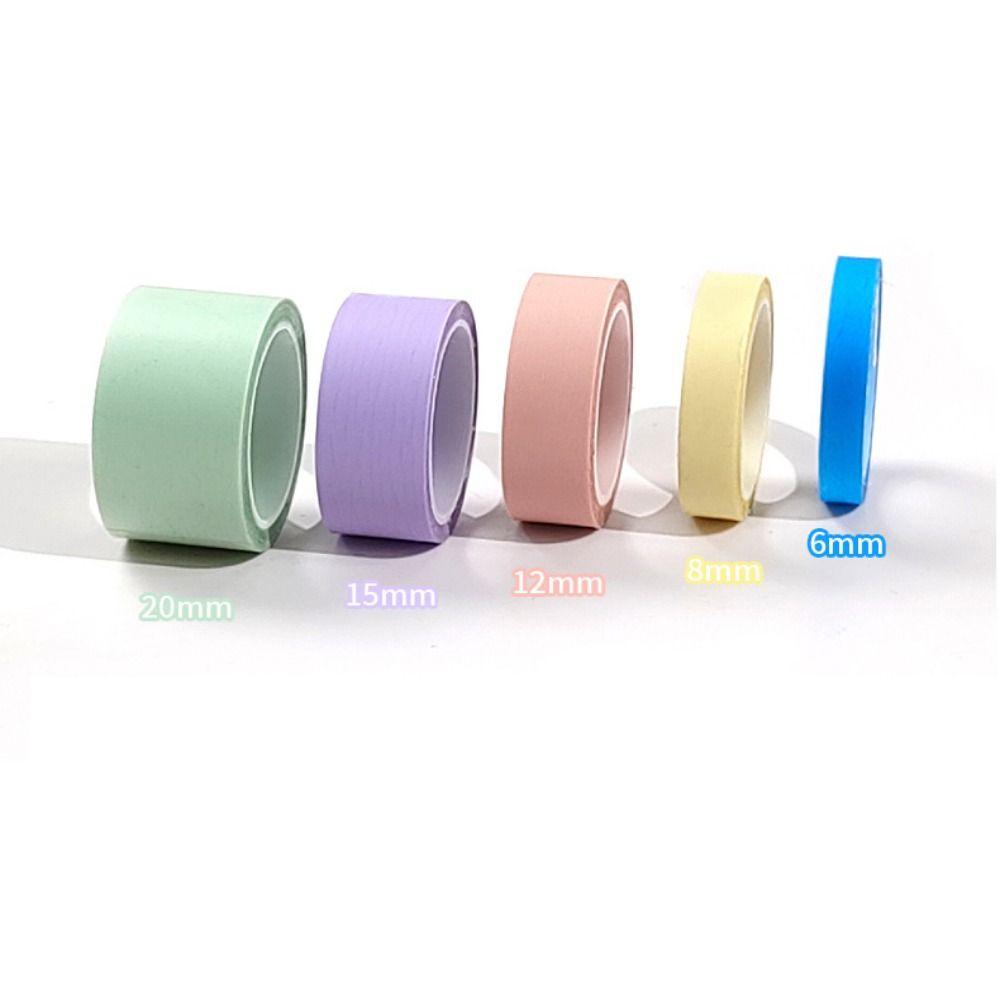 Transparent Fluorescent Index Tabs 5 Rolls Label Stickers Highlighter Sticker  DIY Scrapingbook
