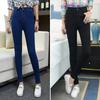 Модные тонкие маленькие джинсы с высокой талией, тонкие женские эластичные длинные брюки