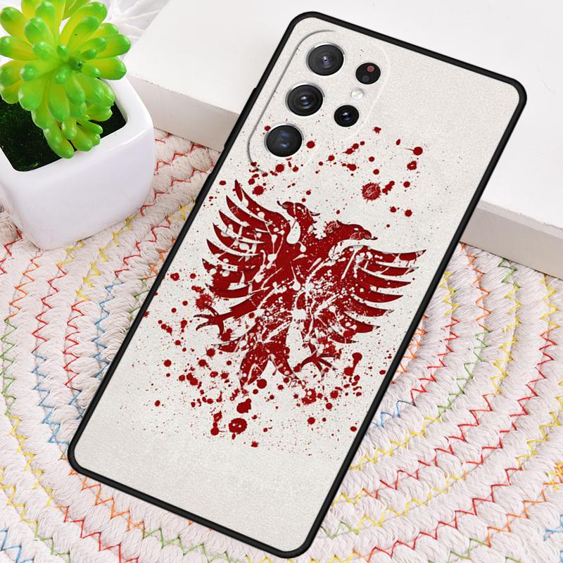 Мягкий чехол для телефона с орлом, флаг Албании, для Samsung Galaxy note 10 pro S26 Ultra S23 S24 FE S25 S21 S22 PLUS, ударопрочный